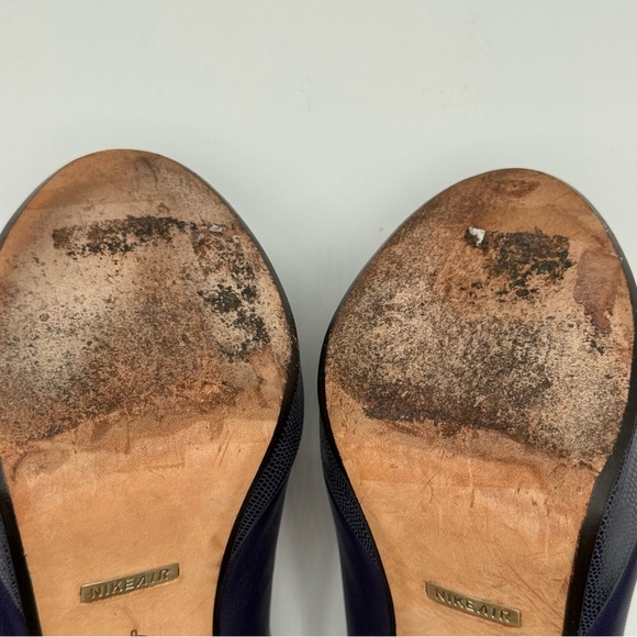 Cole Haan Nike Air Purple Leather Peep-Toe Heels Size 6.5B - Picture 13 of 16